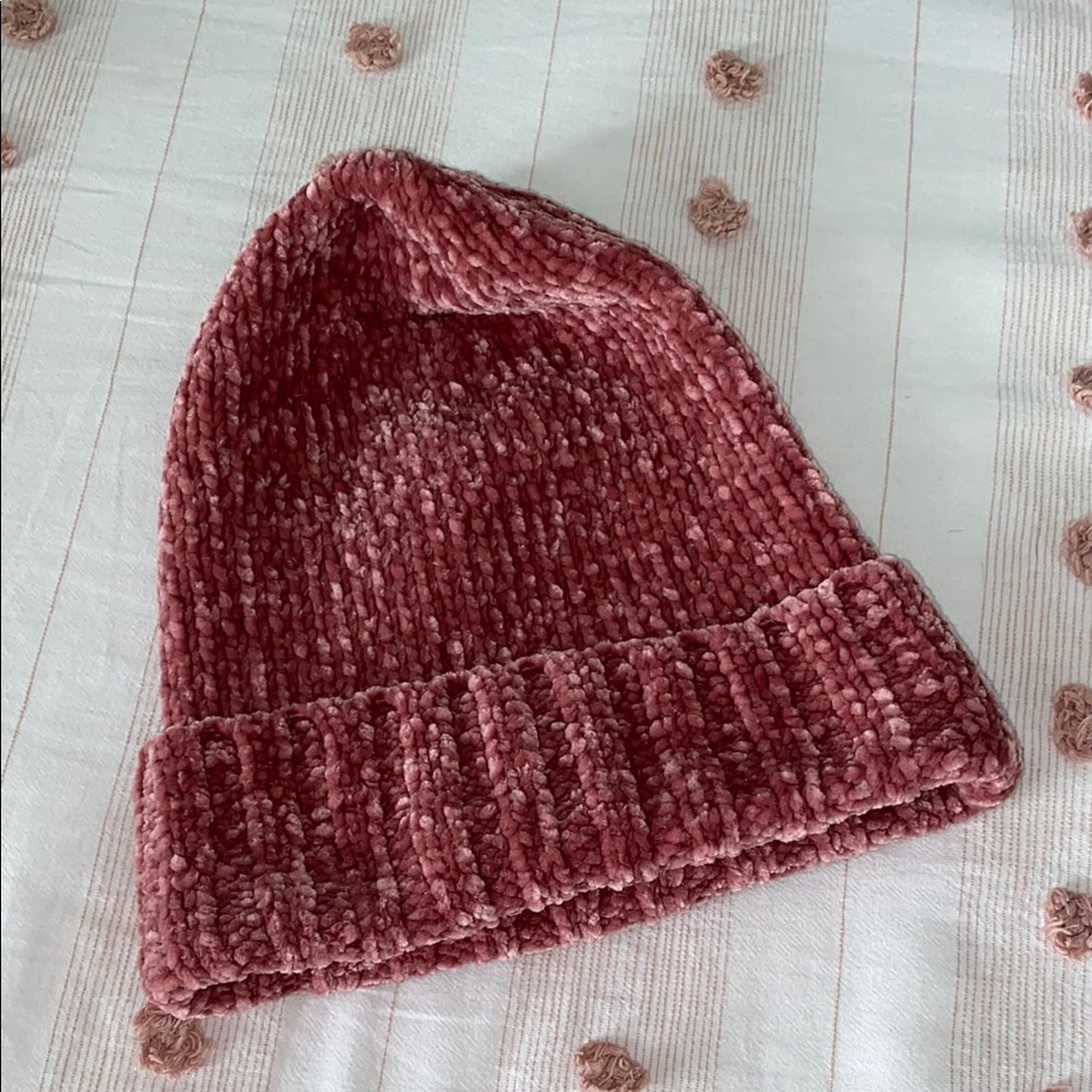 Cozy Pink Knit Beanie
